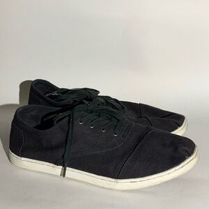 Toms black sneakers size 9.5
